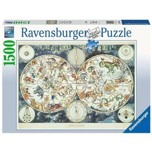 3/$118❤️Ravensburger World Map of Fantastic Beasts 1500 pcs puzzle Mappemonde